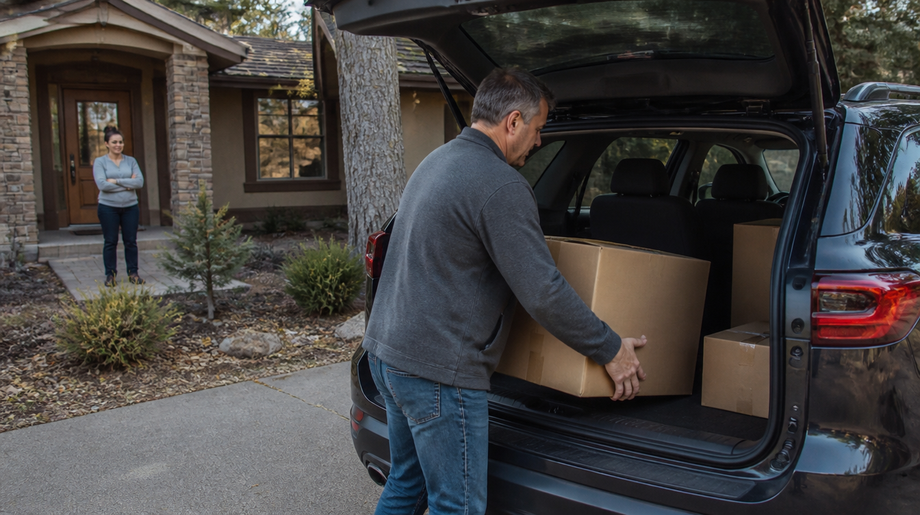 Moving belongings from a family home during a Reno divorce